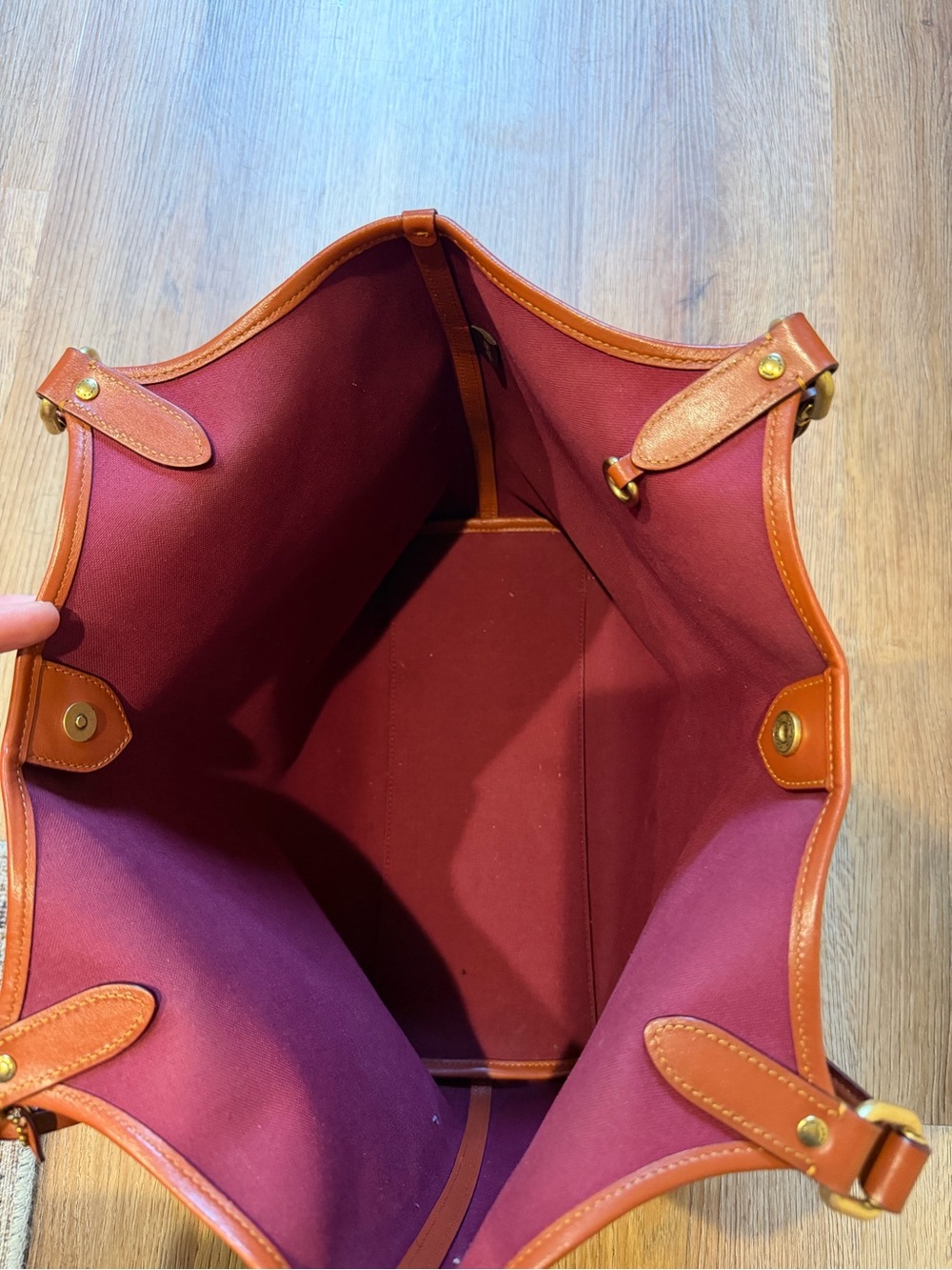 Coach Day Tote in Signature Canvas - Brass/Tan/Rust - Picture 6 of 12